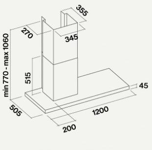 Falmec Настенная вытяжка из нержавеющей стали Fasteel sun-id-1410876 - Вид №2