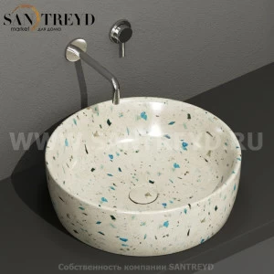 GE048GB Накладная раковина на столешницу  круглая Ceramica Globo GENESIS