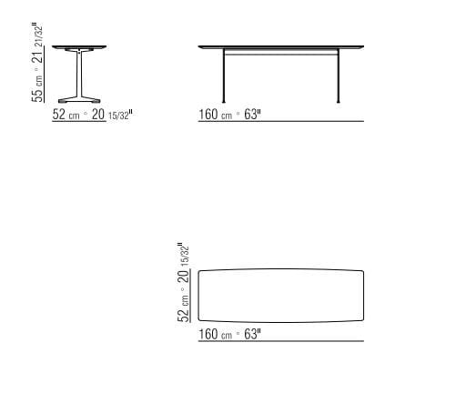 Прямоугольный журнальный столик из массива дерева Flexform Cestone ARCH-00058788 - Вид №2