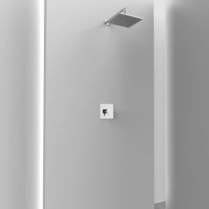Graffio Полноценный квадратный интерьер душа. <br /> Кронштейн, лейка душа, встроенный смеситель. AM410 M
