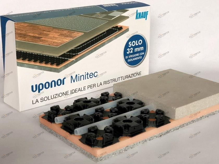 UPONOR Излучающая система малой толщины с изоляцией и стяжкой sun-id-1506102