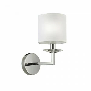 Бра с белым абажуром серебристое Vitaluce V3917/1A VITALUCE  00-3930699 Белый;серебро