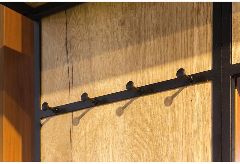 1791 Панель для прихожей с вешалкой Loft Дуб Натур R-HOME 4009303H_Натур - Вид №6