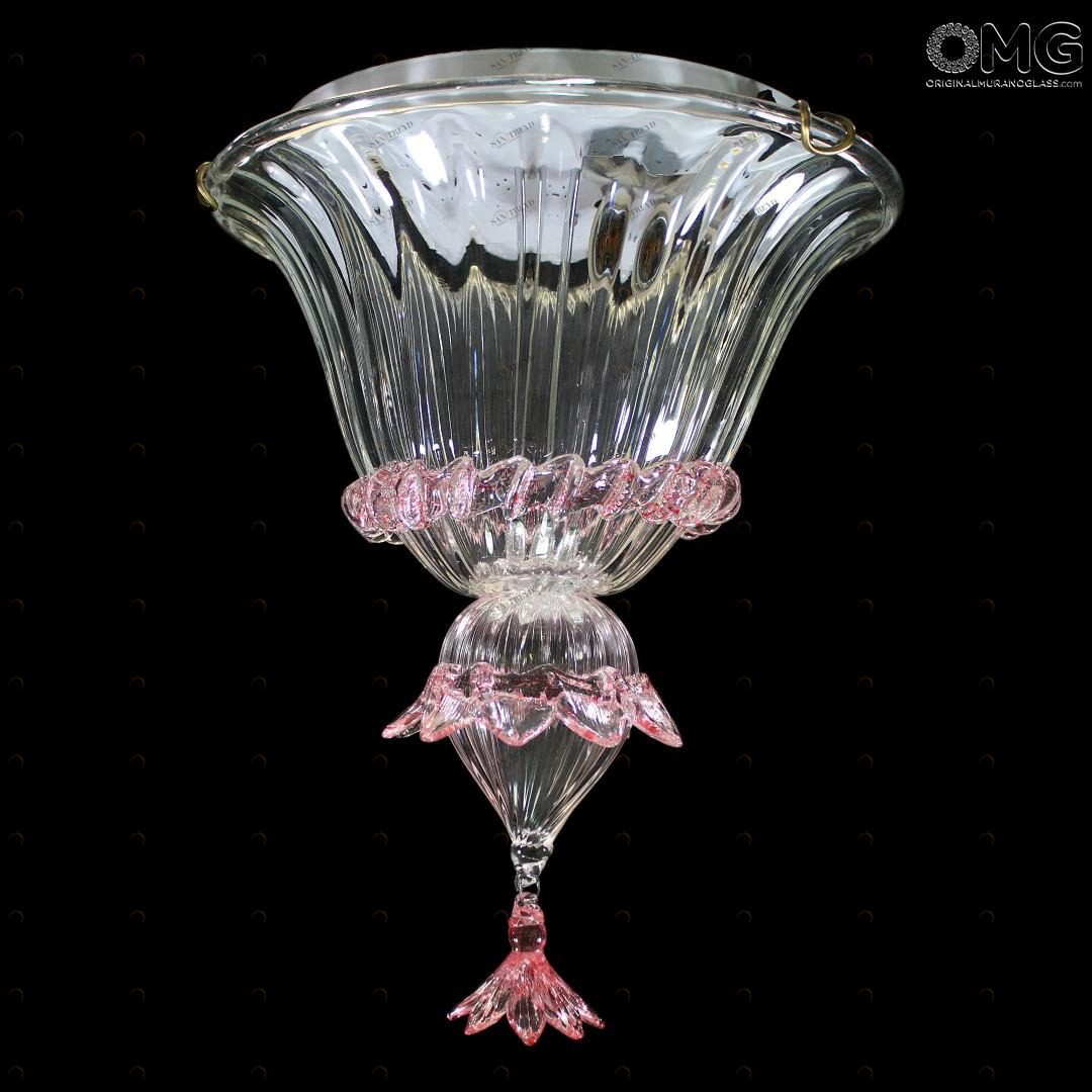 1318 ORIGINALMURANOGLASS Ceiling Lamp Ca Rampani - Venetian - Murano Glass- 2 Lights 30 см 