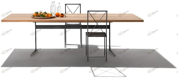 Flexform Прямоугольный стол в ироко Fly sun-id-1366210