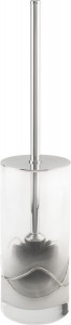 6626/CH Surya Crystal Stream, напольный ерш с крышкой, цвет хром