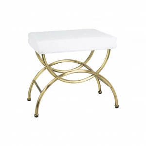 FS01-6135 FS01-6135 Табурет прямоугольный X, простой ТАРЕЛКИ Cristal & Bronze STOOLS