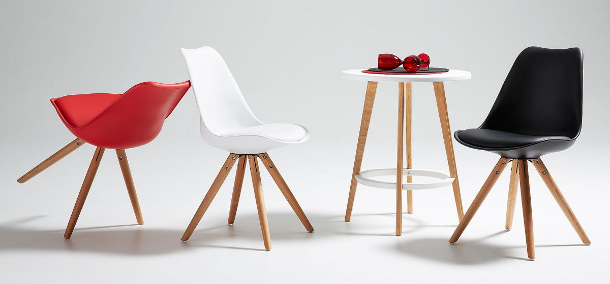 045616 Cтул красный пластик La Forma Lars - Вид №2