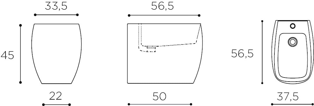 Напольная керамическая сантехника ARBLU Flò ARCH-00103254 - Вид №2