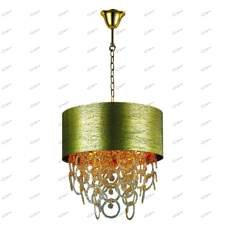 Подвесной светильник Donolux Anellino Sgold S110208/4 DONOLUX ДИЗАЙНЕРСКИЕ, ANELLINO 071908 Золото;прозрачный 