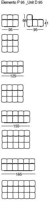 arflex Модульный тканевый диван Strips sun-id-1390380 - Вид №17