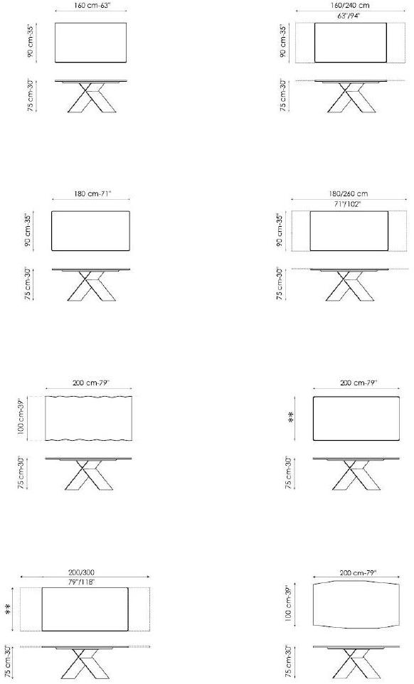 Bonaldo Прямоугольный деревянный стол Ax sun-id-1441105 - Вид №6