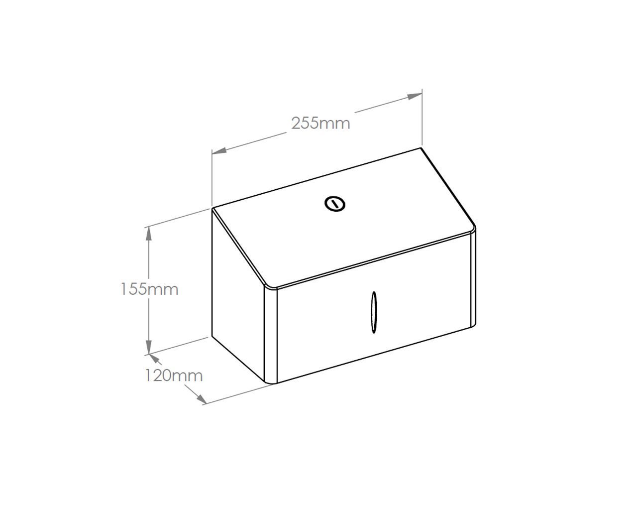 ASM203 Складной контейнер для полотенец STELLA R10 ADVANCED MINI матовая сталь Merida  - Вид №1