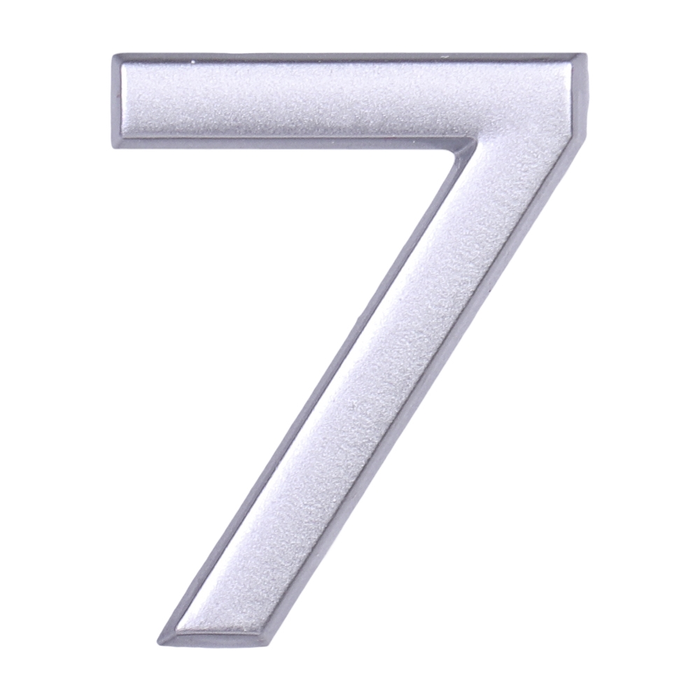 Дверной номер  «7», 32х5х40 мм, матовое серебро LJPS0065 Public Steel Россия 