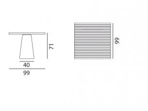 Gervasoni Квадратный садовый стол Gervasoni outdoor sun-id-1367755 - Вид №9