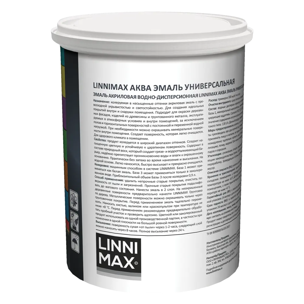 LINNIMAX Аква — универсальная эмаль для дерева и металла 89379744 STLM-1534825 - Вид №1