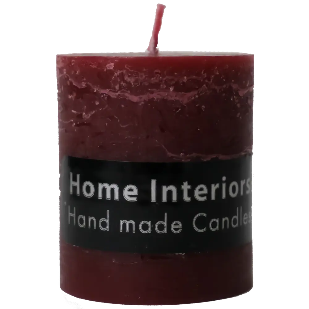 Свеча-столбик Рустик 60x70 см цвет бордо Santreyd STLM-2019987