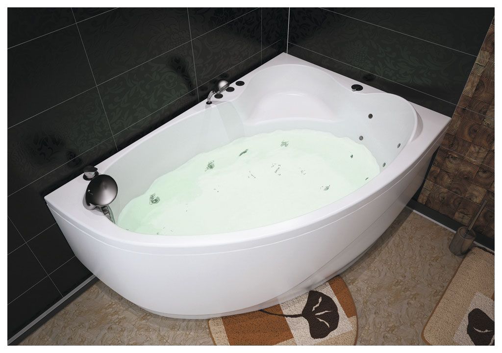 Акриловая ванна Aquanet Mayorca 150x100 R (каркас + смеситель Aquanet Practic 2 AF111-63B) 002040090016197500216780 - Вид №7