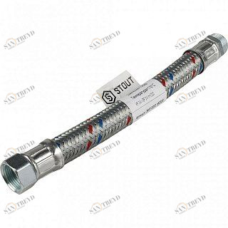Гибкая подводка для воды НР 3/4 х ВР 3/4 STOUT - 300 мм SHF0203182020