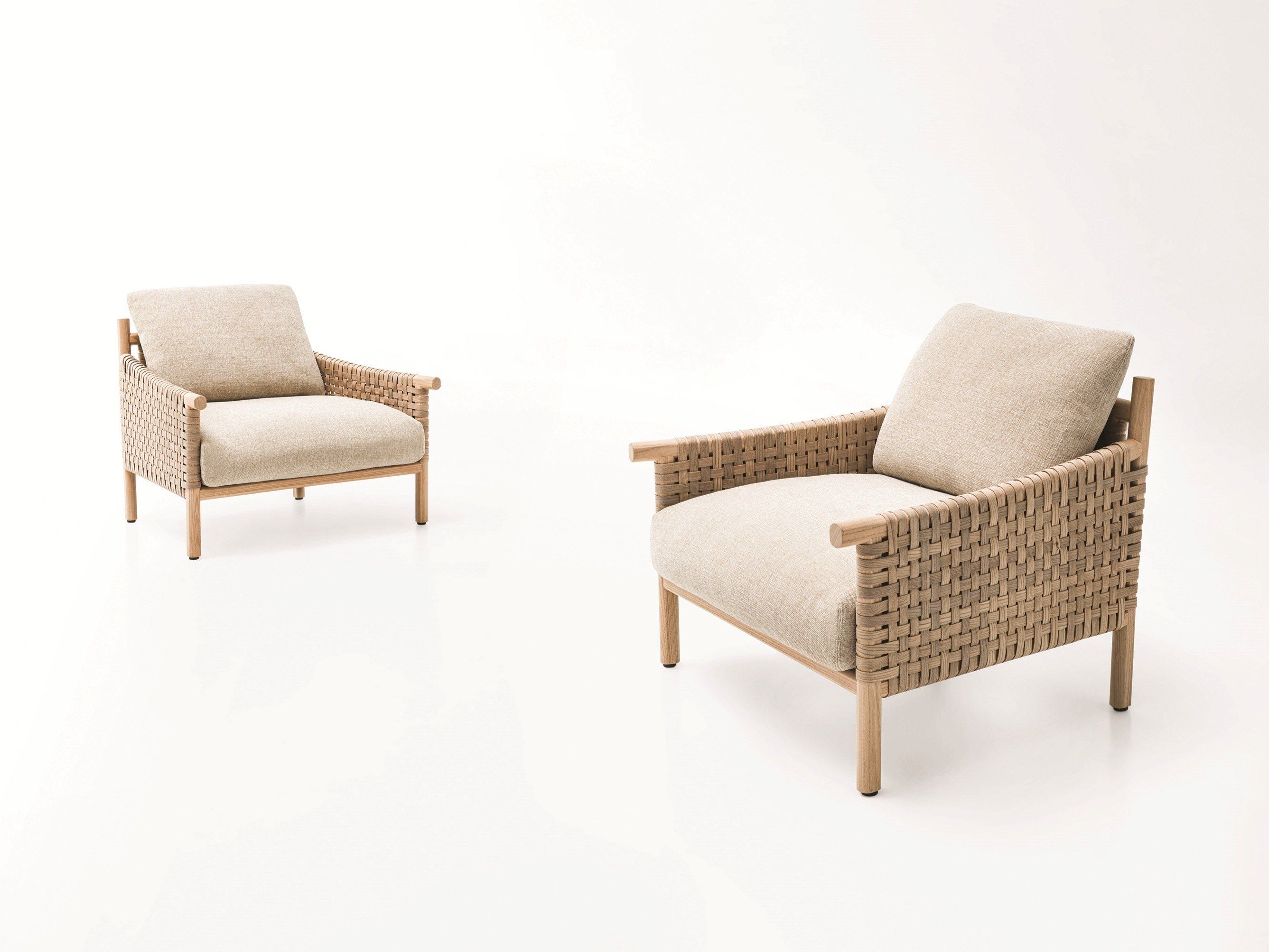 Съемное садовое кресло из сассафраса Paola Lenti Kiori ARCH-00088887