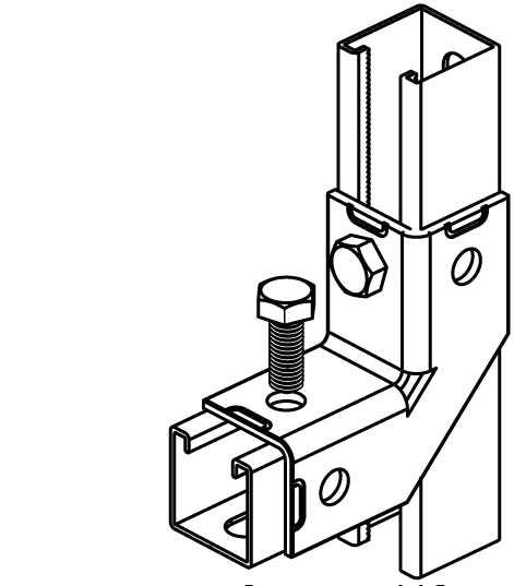 66598918 BIS Strut Соединитель 90° / 2D (BUP1000) для создания конструкций из профиля Strut walraven  - Вид №2