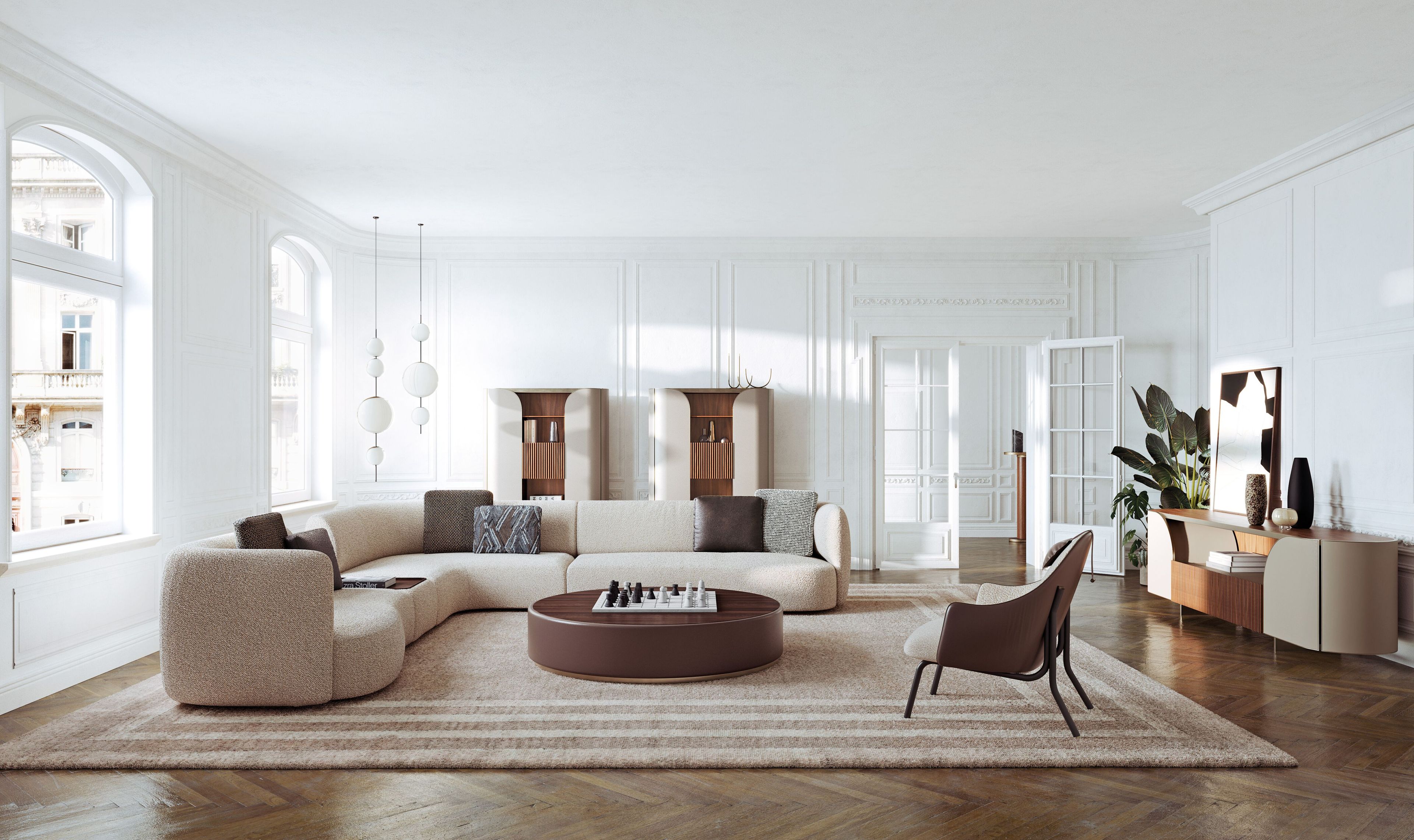 Модульный тканевый диван Capital Collection облако ARCH-00022962 - Вид №2