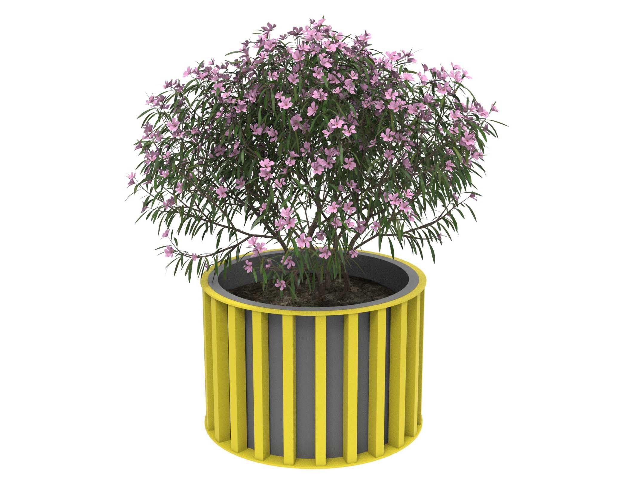 Оцинкованная сталь круглый низкий плантатор Lazzari Динамо ARCH-00115712 - Вид №22