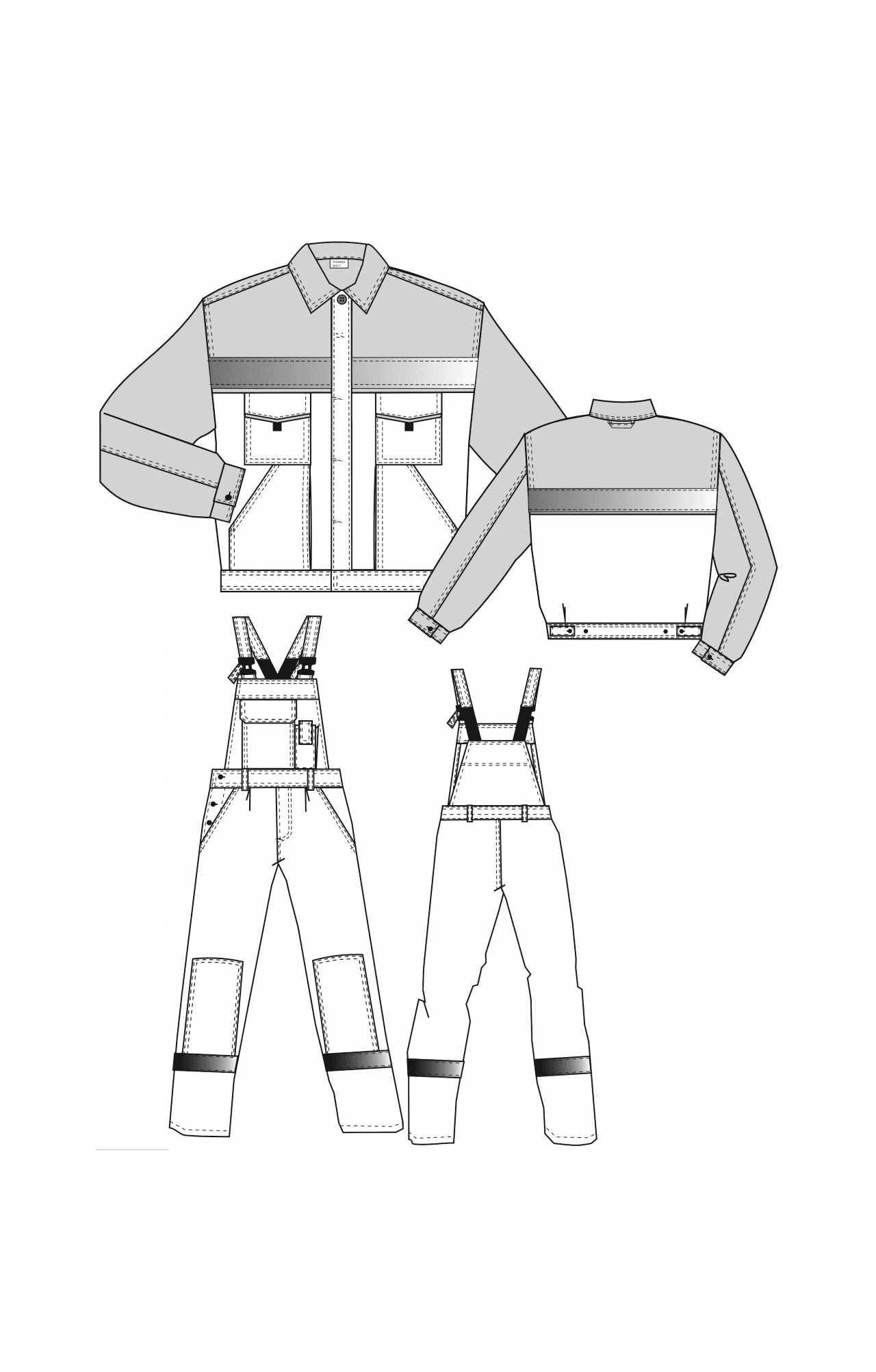 65155 Костюм "Мастер-Люкс" гринери с СВП  Летняя спецодежда  размер 64-66/170-176  - Вид №7