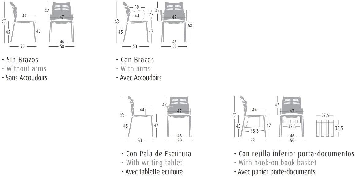 ACTIU Стул для конференций Spacio sun-id-1378040 - Вид №6