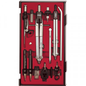 09452B0000PE Чертежный набор профессиональный (готовальня, 13 предметов) KOH-I-NOOR Hardtmuth