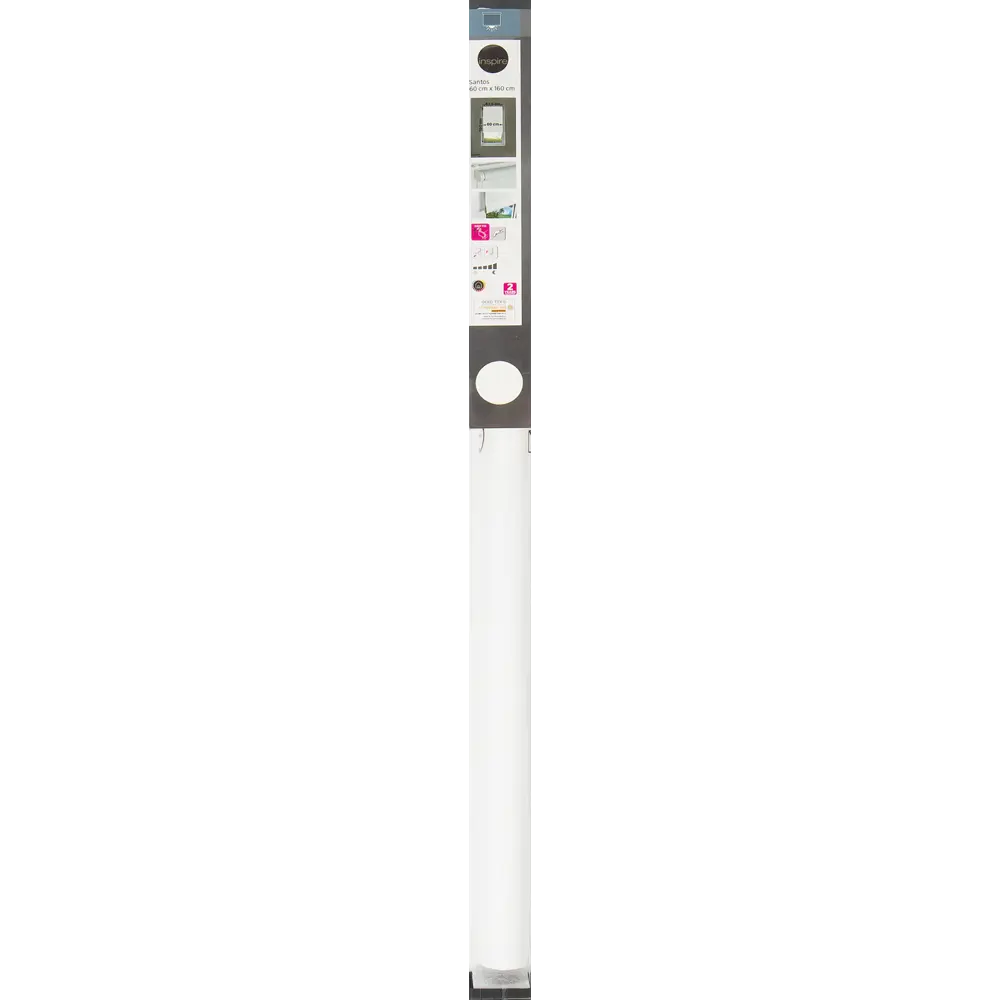 Штора рулонная блэкаут Inspire Santos 60x160 см белая White 0 82692214 STLM-2015682 - Вид №9