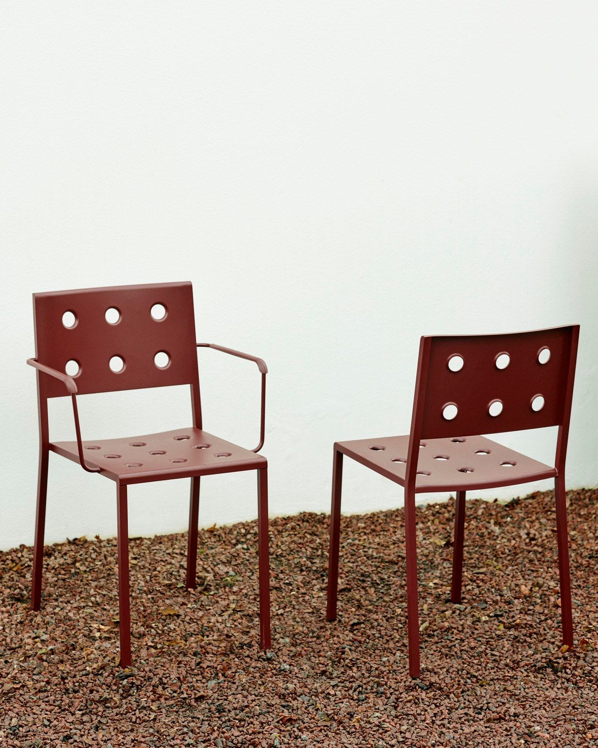 Стальной стул с порошковым покрытием с открытой спинкой Hay балкон ARCH-00152024 - Вид №47