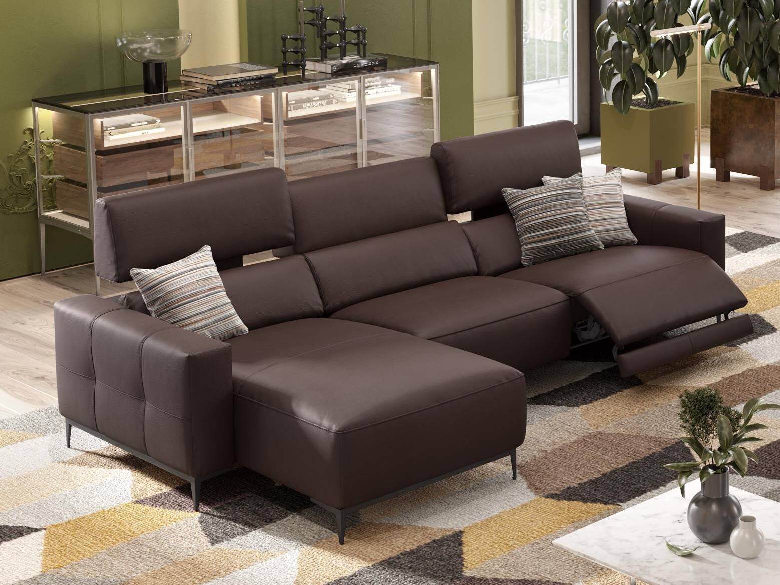 Кожаный диван с полуостровом Sofanella Толедо ARCH-00053650 - Вид №4