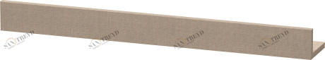 DS791107575 Полка DuraStyle #DS7911 600 - 1800 x 130 мм Лен, декор Duravit