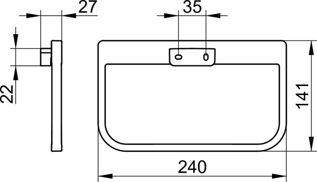 12721010000 Кольцо для полотенца KEUCO Collection Moll - Вид №2