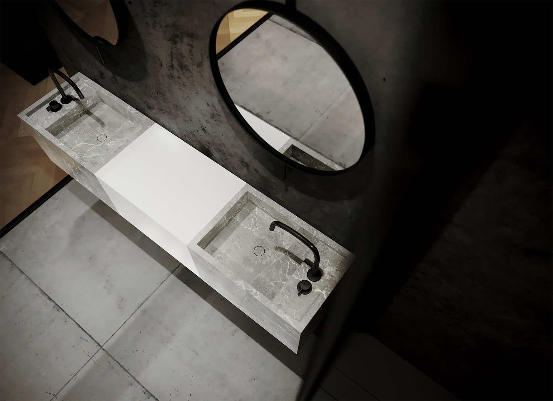 Одиночный подвесной умывальник из натурального камня COCOON Piet Boon ARCH-00052049 - Вид №18