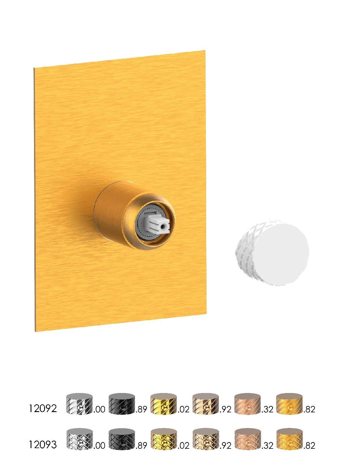 Встраиваемый однорычажный смеситель для душа с пластиной Rubinetterie Frattini Pepe XLS ARCH-00021377 - Вид №4