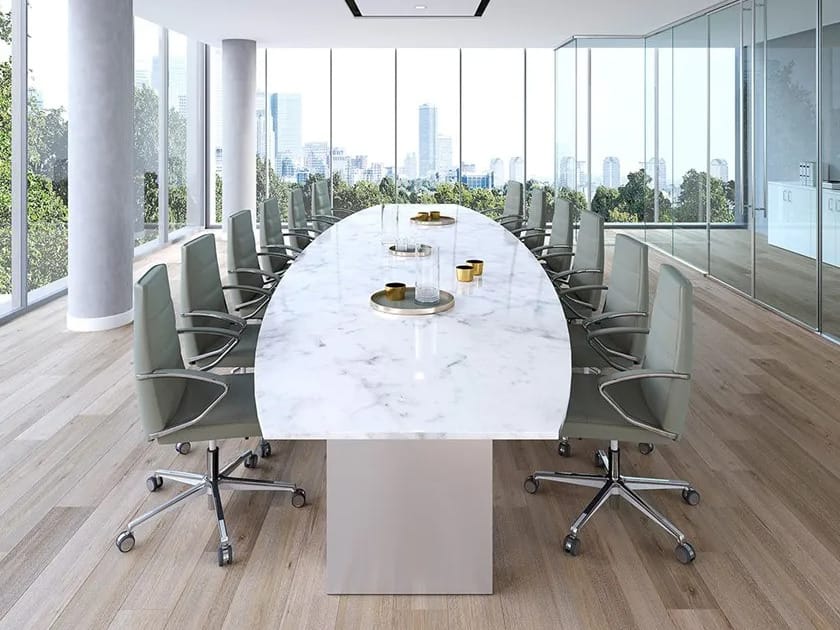 Кожаный офисный стул с 5 спицами Kastel Klivia ARCH-00129297 - Вид №7