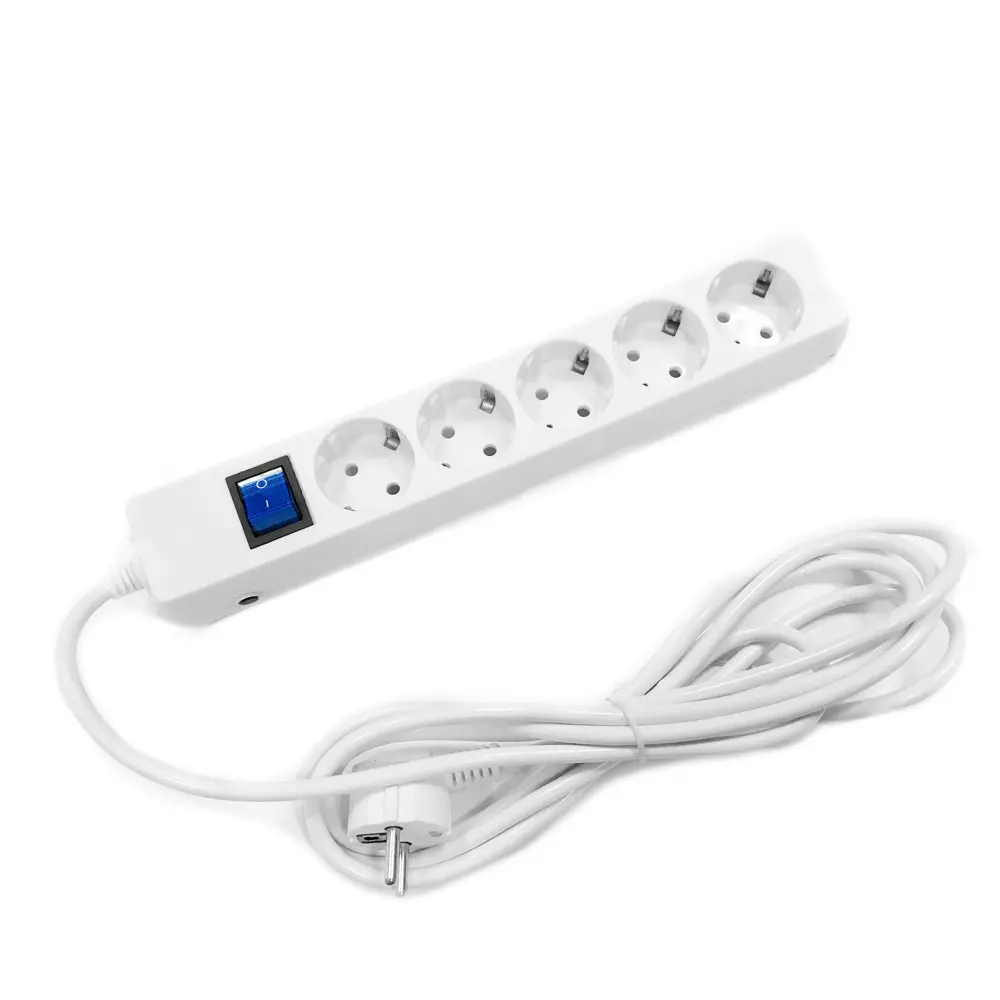 Сетевой удлинитель SKYBEAM с заземлением на 5 розеток и кабелем 3 метра 82600370 STLM-0031114