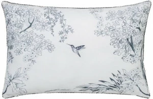 Alexandre Turpault Набивная льняная наволочка с цветочными мотивами