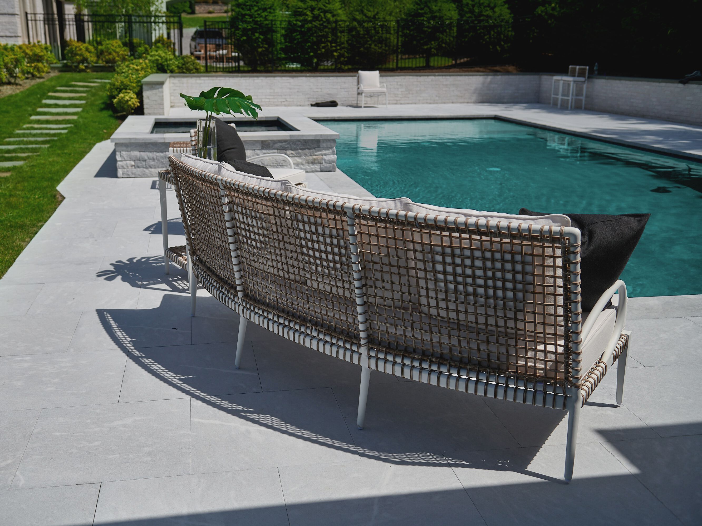 4-местный алюминиевый изогнутый садовый диван Walters Delta ARCH-00067864 - Вид №4