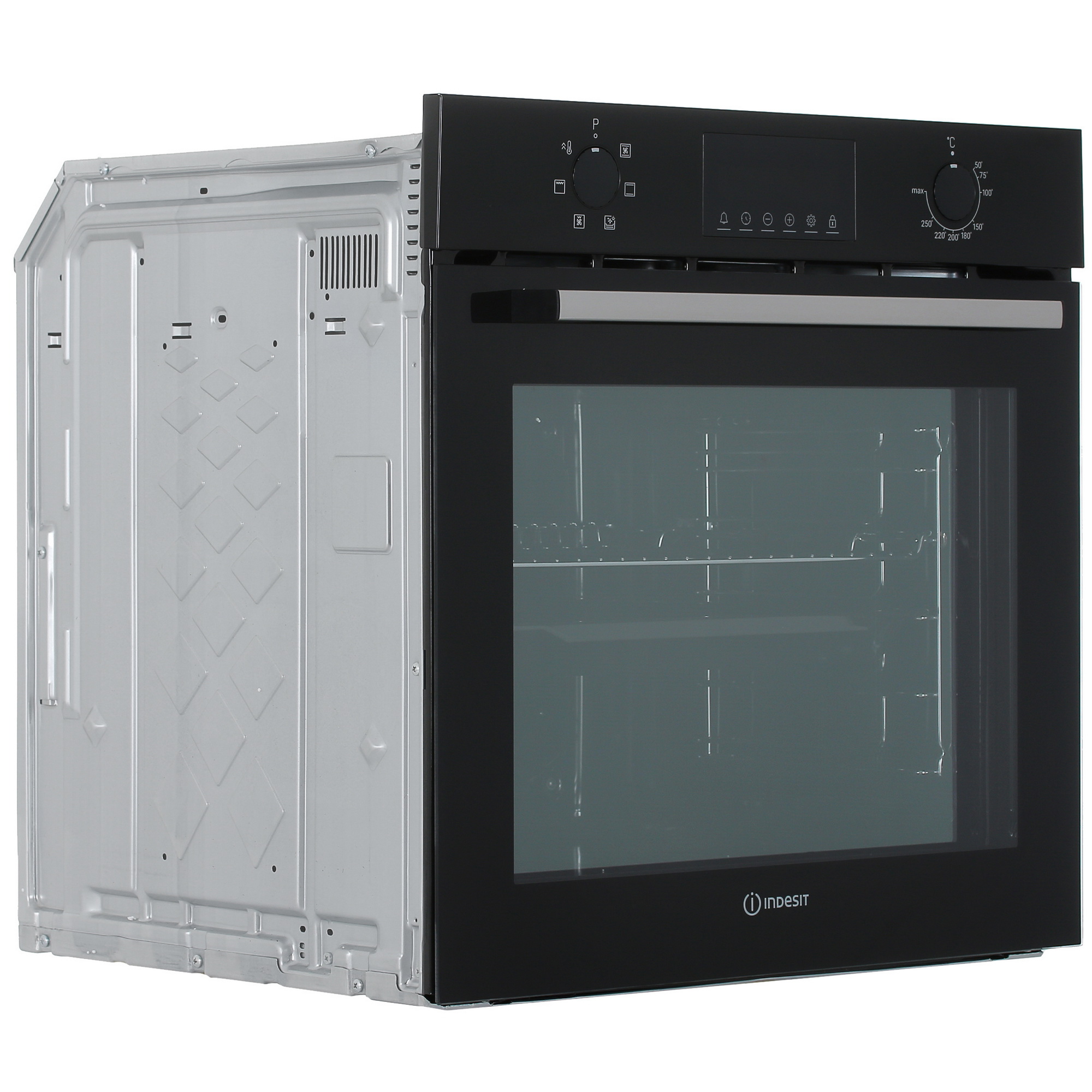9987778 Электрический духовой шкаф Indesit IFE 3644 J BL черный STDN-0089281 - Вид №1