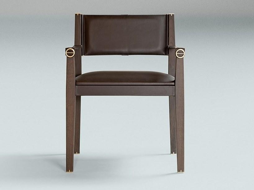 Paolo Castelli Кожаное кресло с подлокотниками со встроенной подушкой sun-id-1417786 - Вид №2