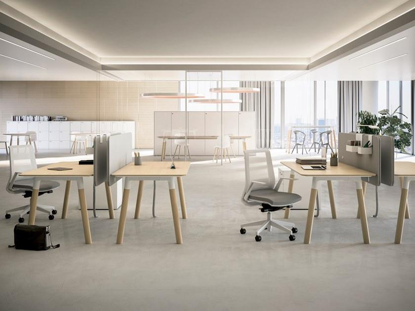 FANTONI Рабочий стол из массива дерева Woods F68dk100 - Вид №2