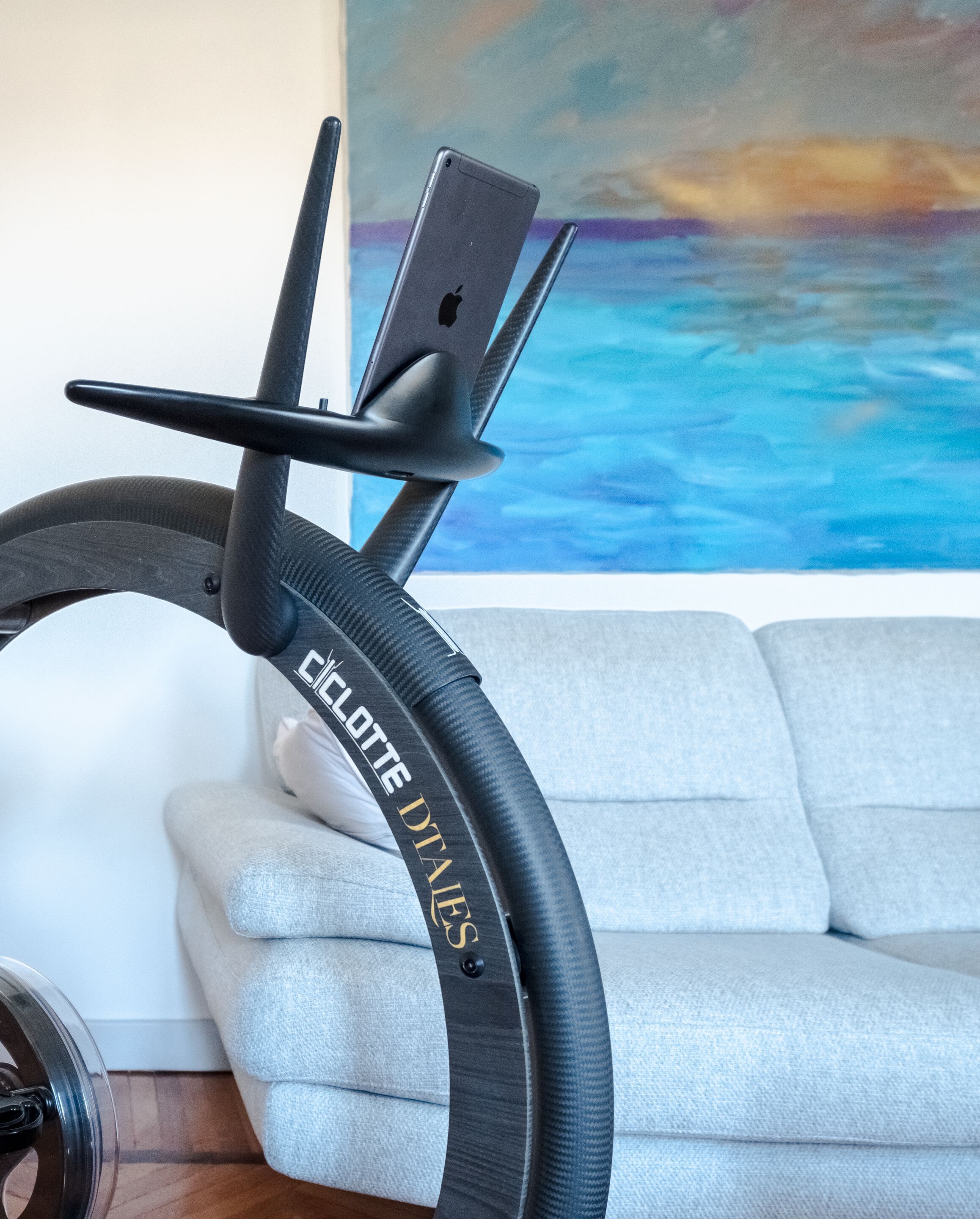 Велотренажер из дерева, стали и углеродного волокна Ciclotte CICLOTTE DTALES ARCH-00050246 - Вид №11