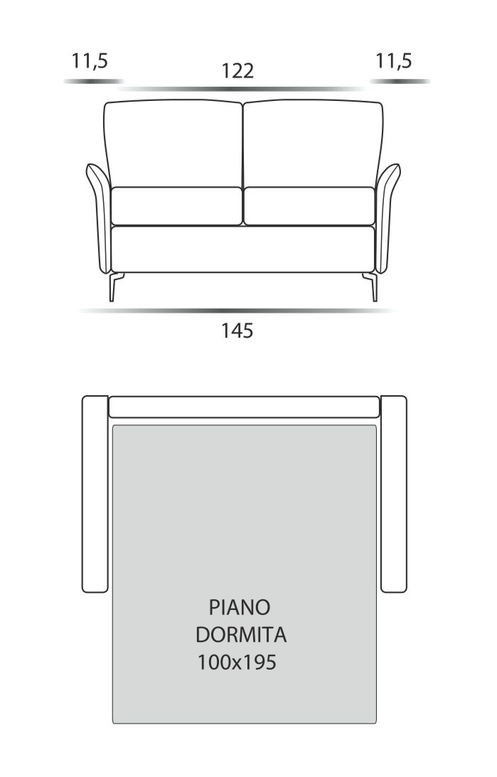Диваны Divano 2 Posti Spaziorelaxitalia  Londra Londra Divano 2 Posti - Вид №7