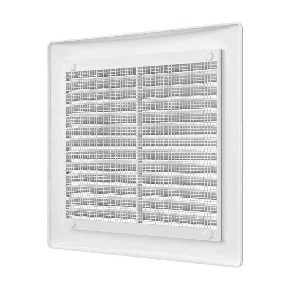 Вентиляционная решетка с сеткой Fonet 150x150 мм пластик цвет белый STLM-2174650 - Вид №2