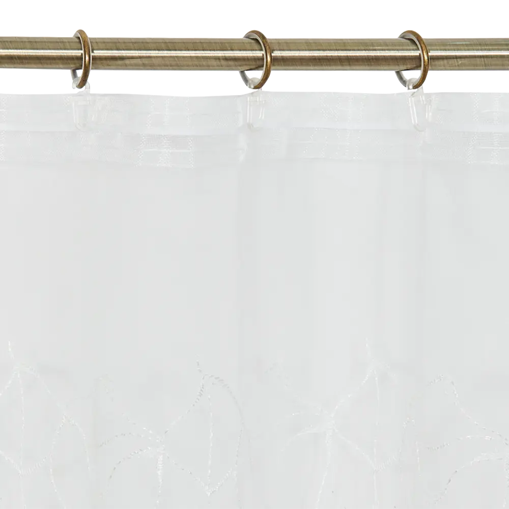 Тюль на ленте «Геометрия» 300x280 см цвет белый MIAMOZA STLM-2038473 - Вид №5