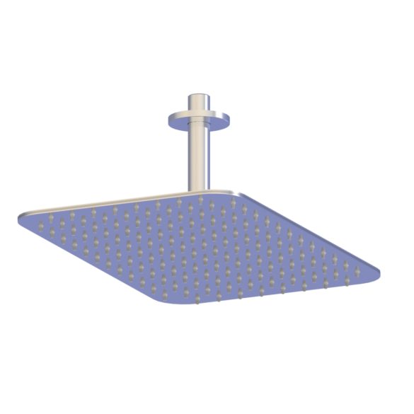 40.538 Душевая лейка прямоугольная сверхплоская из нержавеющей стали для потолочного монтажа HORUS Range Nouvelle vague 