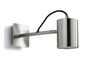 Регулируемая никелевая настенная лампа